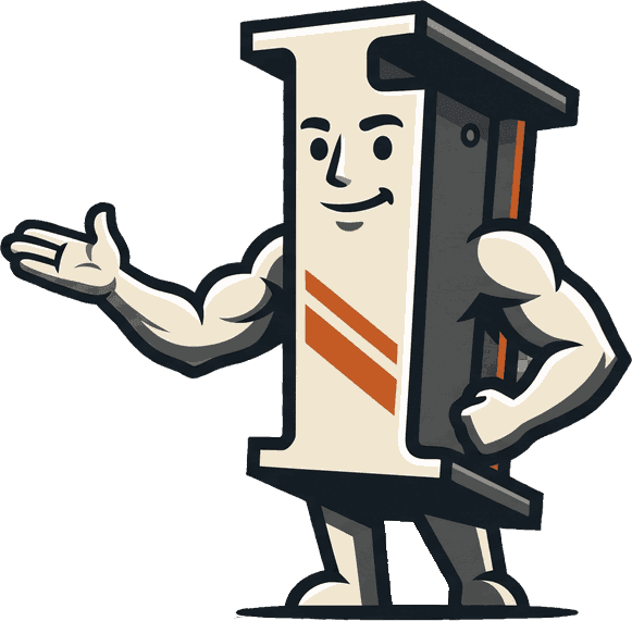 Basebeam I-beam mascot